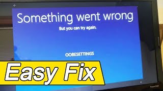 OOBE Error On Windows 10 Install  OOBESETTINGS Error [upl. by Guttery657]