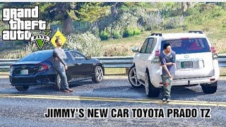 Jimmys New Car  Toyota Prado TZ Modified  Real Life Mod  170 l GTA 5  Leon Gaming [upl. by Pufahl354]