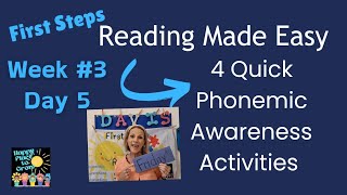 4 Fast Phonemic Awareness Activities Week 3 Day 5 happyplacetogrow [upl. by Adur2]