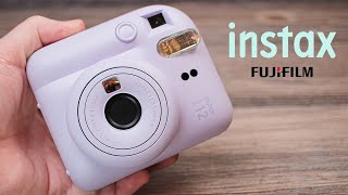 Fujifilm INSTAX Mini 12 Camera  Review and Setup Guide [upl. by Ahseinar]