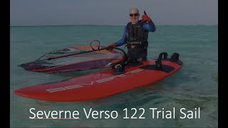 Severne Verso 122 trial sail [upl. by Plante]