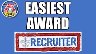 How To Recruit into Scouts BSA Troops  Recruiter Strip Award [upl. by Akima]