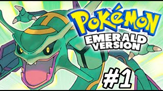 Pokemon Emerald Gameplay Walkthrough PART 1 Gameboy Advance [upl. by Ocirred]