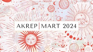 AKREP BURCU MART 2024 TAROT FALI  Aylık Burç Yorumları [upl. by Cozmo11]