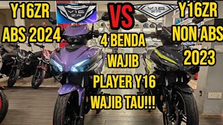 YAMAHA Y16ZR ABS VS Y16ZR NON ABS  4 BENDA PLAYER Y16 WAJIB AMBIL TAHU [upl. by Anurag]