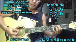 Bilog Na Naman Ang Buwan  Acoustic Guitar Chord Tutorial Chords And Lyrics Tropical Depression [upl. by Nitz]