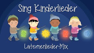 LaternenliederMix  MartinsliederMix  Kinderlieder zum Mitsingen  Sing Kinderlieder [upl. by Ateiram924]