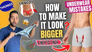 UNDERWEAR AS PER YOUR PACKAGE SIZE Langot Mini Trunks Thongs Pouch Underwear UNDERWEAR MISTAKES [upl. by Hinson577]