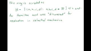 An Example of a Noncommutative Ring [upl. by Tommie309]