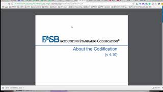 FASB Accounting Standards Codification  Access to the Free Version [upl. by Anelegna380]