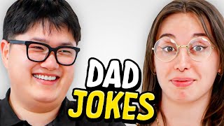 Dad Jokes  Dont laugh Challenge  Alan vs Abby  Raise Your Spirits [upl. by Nywra663]