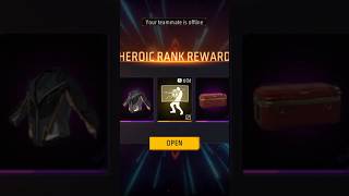 FINELY PUSHED ON HEROIC 😀  24 HOURS KE ANDAR GOLD TO HEROIC 👉 freefire shorts [upl. by Worra]