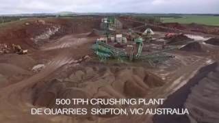 Terex® Jaques® at Eldridge Quarry Crushing Plant in Skipton Victoria Australia [upl. by Tobe]