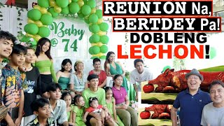 Ep180 May TUBONG At DOBLE Ang LECHON BIRTHDAY Na REUNION Pa🇵🇭 😊 HANDAANG PINOY [upl. by Zeuqirdor741]