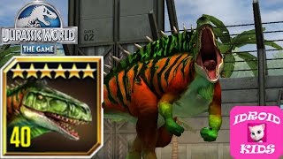 OSTAFRIKASAURUS MAX LEVEL  Jurassic World The Game [upl. by Donni259]