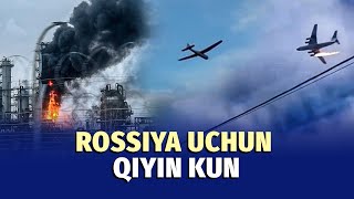 Ukraina Rossiyaga dron yogdirdi [upl. by Thorlay]