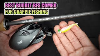 Best Budget Crappie BFS Setup  Tsurinoya Dark Wolf Ultra Reel and Dragon C702L Rod [upl. by Tenrag]