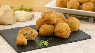 Croquetas veganas de setas  Cocinatis [upl. by Goodson]