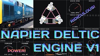 Napier Deltic Engine V1  read description  Engine Simulator [upl. by Hakceber40]