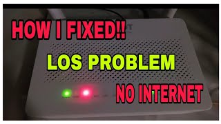 How i fixed and removed blinking red LOS no internet connection [upl. by Jenn]