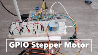 Stepper Motor Project with Raspberry Pi GPIO [upl. by Waldemar714]