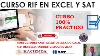 CURSO COMPLETO DE RIF 2021 EN EXCEL Y SAT PAPELES DE TRABAJO Y CALCULADORAS EN EXCEL ACTUALES 2021 [upl. by Ojyma166]