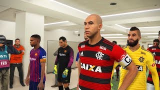 FINAL DO MUNDIAL DE CLUBES FLAMENGO VS BARCELONA O ADEUS DO BINHO  PES 2018  RUMO AO ESTRELATO [upl. by Vevina]