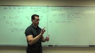 Calculus 1 Lecture 21 Introduction to the Derivative of a Function [upl. by Ecirtnahs965]