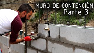 Muro de contencion con bloques H Parte 3 [upl. by Neyr]