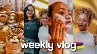 WEEKLY VLOG JE NE SUIS PLUS LA MÊME  DIMSUM FAMILY LUNCH  COMPÉTITION DE MAKEUP  SKINCARE amp MORE [upl. by Ornstead]