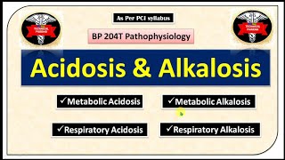 Metabolic and Respiratory acidosis and alkalosis in hindi  Pathophysiology  B Pharm 2nd sem [upl. by Oimetra]