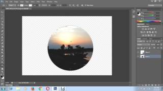 How to put a picture in a circle shape using Photoshop [upl. by Enahsal14]