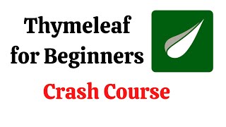 Java Thymeleaf Template Tutorial  Crash Course [upl. by Fleurette761]