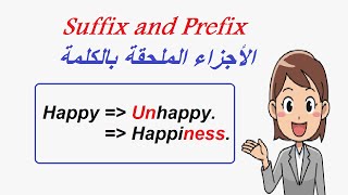 Suffix and Prefix شرح الأجزاء الملحقة بالكلمة [upl. by Meghann884]