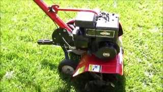 Cold Start 5HP Briggs amp Stratton MTD Garden Tiller  Tilling the Garden  April 27 2014 [upl. by Kirshbaum]