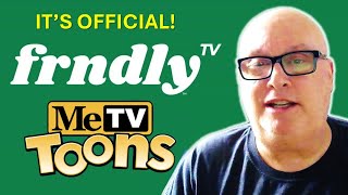 Frndly TV Shares Exciting MeTV Toons News [upl. by Neelyk]