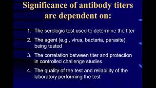 Saving Lives with Antibody Titer Tests 5 What antibodies titers are dependent on [upl. by Crispen]