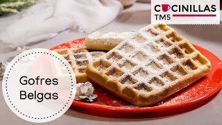 Gofres Belgas Caseros  Waffles  Recetas Thermomix [upl. by Aihsat]