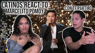 Latinos react to Marcelito Pomoys quotCon Te Partiròquot on Americas Got Talent The ChampionsREACTION [upl. by Rolfston]