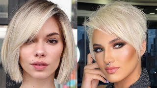 Asymmetrical Pixie Cut Ideas That Make A Statement viral hair Chic Bob Haircuts Layered Bob Hairst [upl. by Ahtennek]