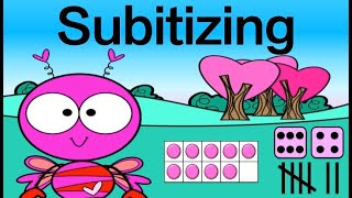 Valentines Subitizing to 10 Math Brain Breaks [upl. by Yrrak329]