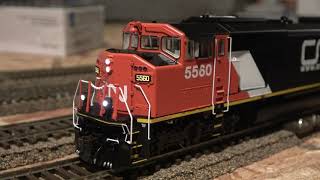 Review Aurora Miniatures HO Scale GMD SD60F w Loksound 5 [upl. by Darwin930]