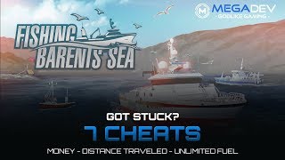 FISHING BARENTS SEA CHEATS Money Distance travelled Fuel   Trainer by MegaDev [upl. by Gordie]