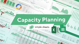 Capacity Planning Excel Template StepbyStep Video Tutorial by Simple Sheets [upl. by Dadivitan]