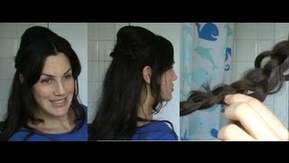 HOTD  16 Bardot inspired hair tutorial 60s inspired bouffant howto  Vintagious [upl. by Noeht]