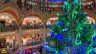 Galeries Lafayette  Noël 2022  Christmas in Paris [upl. by Mighell217]