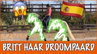 Britt ontmoet DROOMPAARD in Spanje PaardenpraatTV [upl. by Nnayt]