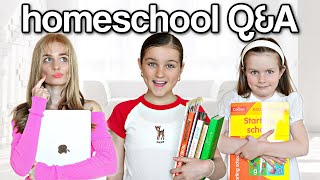 ALL ABOUT OUR HOMESCHOOLING QampA  Family Fizz [upl. by Socha454]