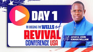 REDIGGING THE WELLS OF REVIVAL CONFERENCE USA  DAY 1  THURDSAY 25th JULY 2024 [upl. by Ayahs904]