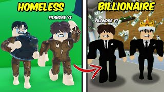 BrookHaven RP HOMELESS to BILLIONAIRE with FilAndreYT  ROBLOX [upl. by Okimuk]